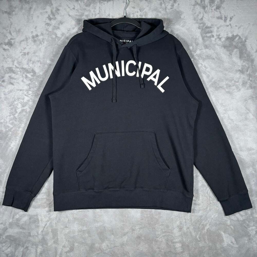 Municipal Sport Utility Gear Men’s Size Large Black Logo Hoodie